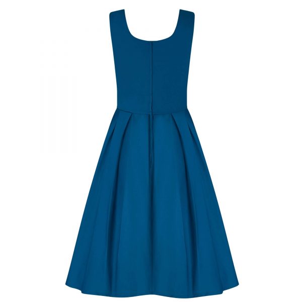 modre šaty vintage